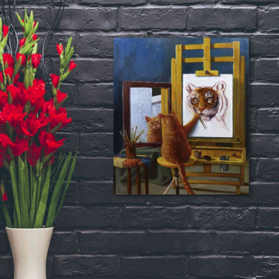 «Norman Catwell» par Lucia Heffernan, art mural sur toile
