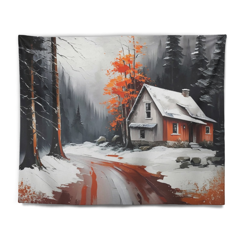 - Tapisserie murale paysage, H 50 po x l 60 po