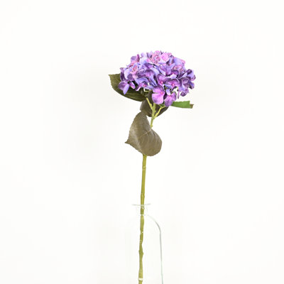 24" Artificial Hydrangea Floral Arrangement For Vase Filler, Farmhouse Greenery Foliage Branch Long Stem Floral Bulk Bouquet For Wedding Party Home Office Table Centerpiece Shelf Decorations