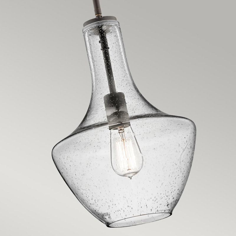 Plewak 1 - Light Chrome Teardrop Pendant, 50.8cm H x 35cm W x 35cm D, Olde Bronze