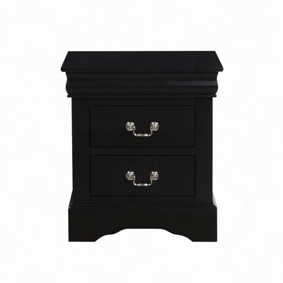 Table de chevet, table de chevet 2 tiroirs en bois