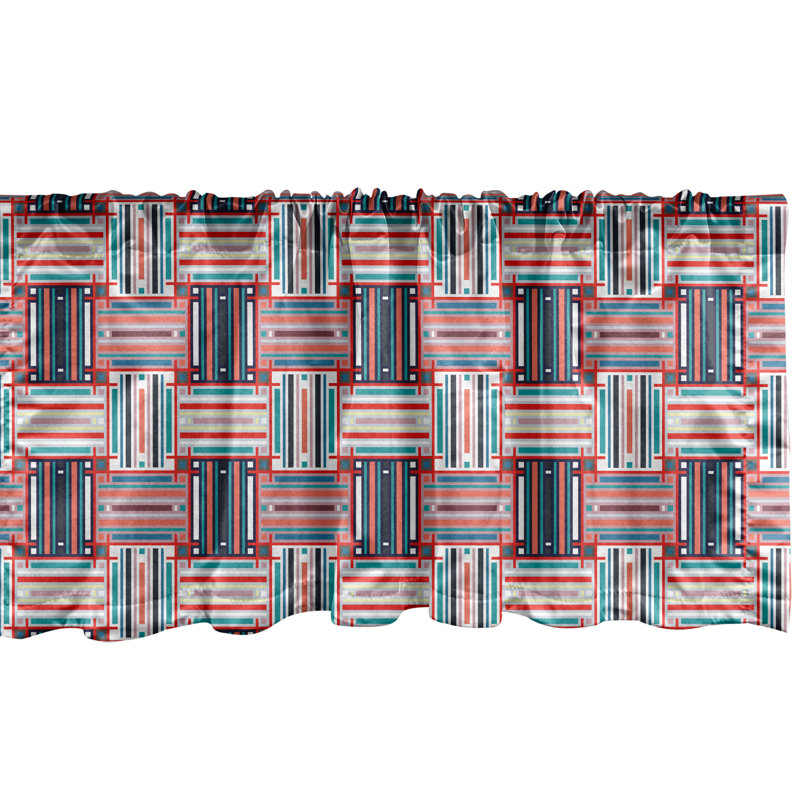 Multicolore cantonnière Ambesonne, L 54 po x L 12 po