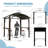 Arc Roof, Grill Canopy For Outdoor Grill W/Double Galvanized Steel Roof And 2 Side Shelves, BBQ Gazebo Grill Tent For Patio Garden Backyard-109566921-109566922