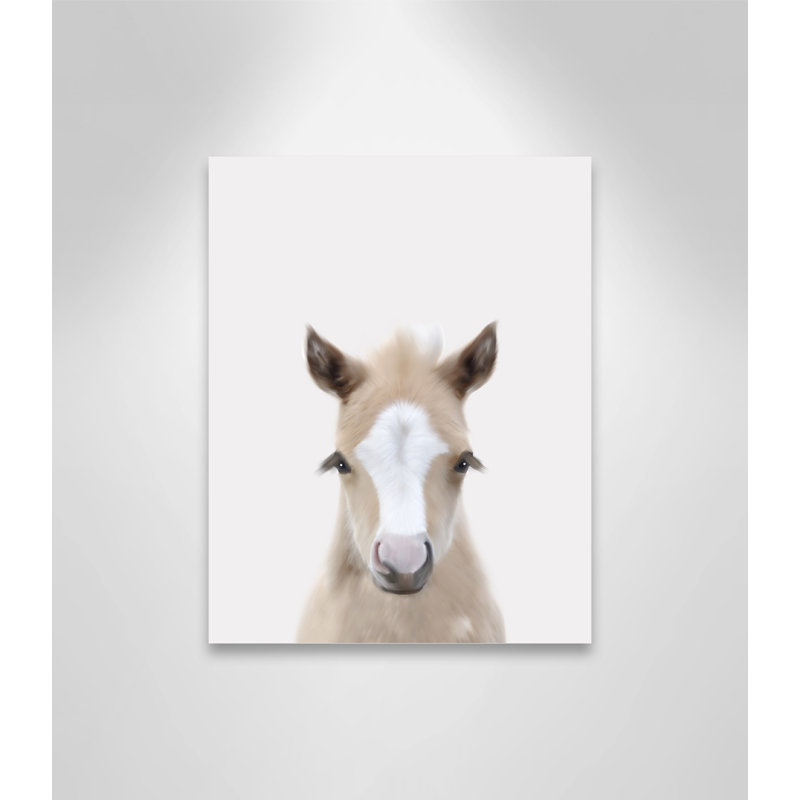 Baby Horse 1, impression sur papier, H 14 po x l 11 po x P 1,5 po, Canevas