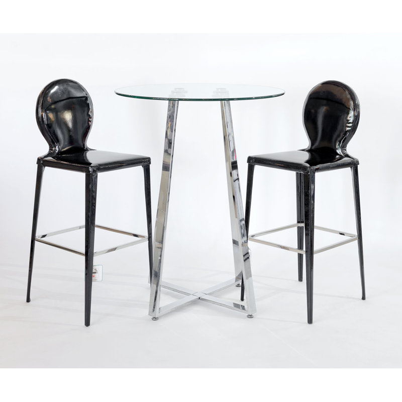 Jasmine Upholstered Counter Stool with Metal Frame