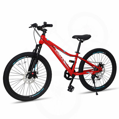 24 Inch 6-Speed Mountain Bike for Kids Boys and Girls