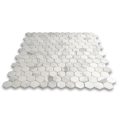 Calacatta 12" x 11" Marble Mosaic Tile