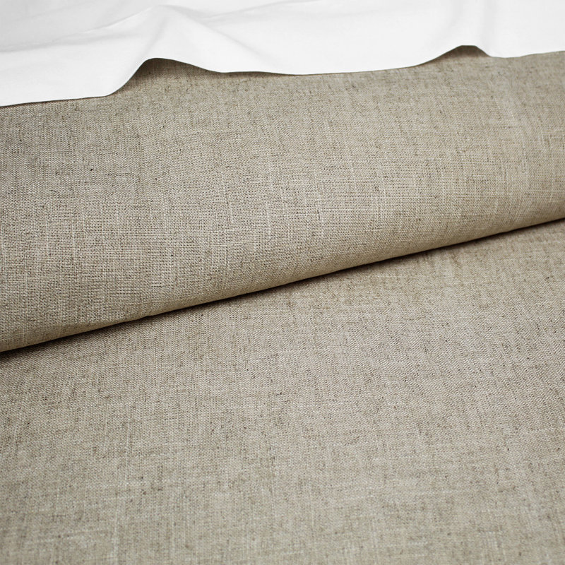 Couvre-lit / couvre-lit en lin naturel Lynnin, Couvre-lit pour grand lit + 2 taies décoratives p