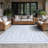 Amanda Geometric Aqua Indoor / Outdoor Area Rug-1381159955