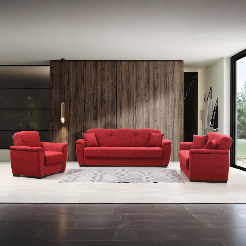 Everly Loveseat, Red