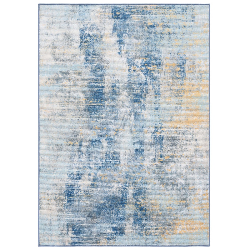 Sequoia Performance Machine Washable Abstract Rug, Rectangle 8' x 10'