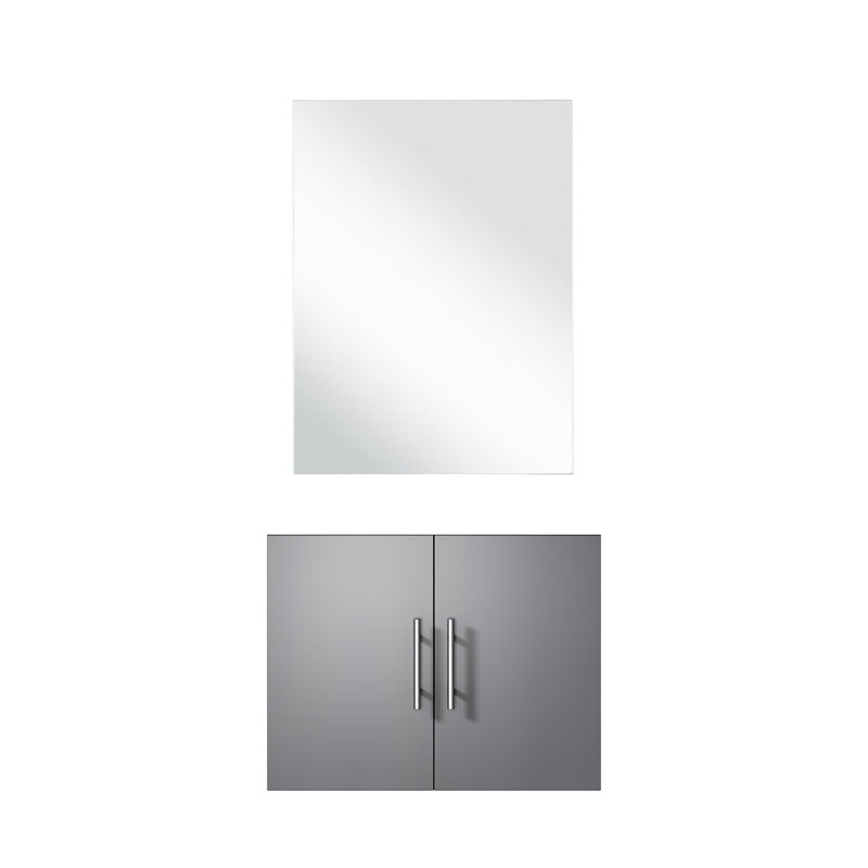 Gris foncé 24 po X 22 Meuble-lavabo avec 18 miroirs, Dark Grey