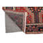 Tapis oriental rétro rouge tribal 3 pi 7 po x 6 pi