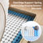 Matelas hybride mi-ferme 12 po / 14 po avec mousse viscoélastique gélifiée Bedstory - 8 couches, ressorts ensachés à deux zones, certifié CertiPUR-US et OEKO-TEX-679226948-688253086