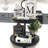 Two Tiered Black Decorative Serving Tray or Cake Stand