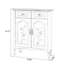 Banc de rangement blanc en bois manufacturé