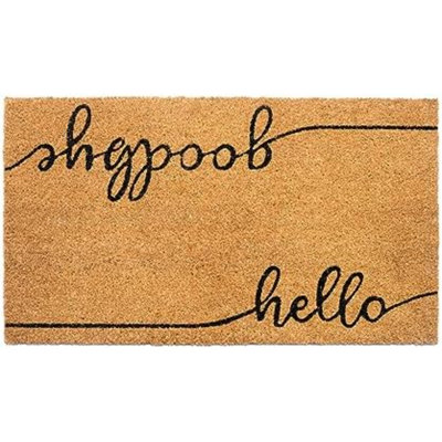 Welcome Doormats, Natural Coco Coir Mats With Non-Slip PVC Backing, Indoor Outdoor Mats For Home & Office, Door Mat, Floor Mats For Door Decor, Beige