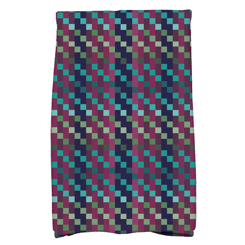 Plaid Tea Towel Kitchen Towel, Purple