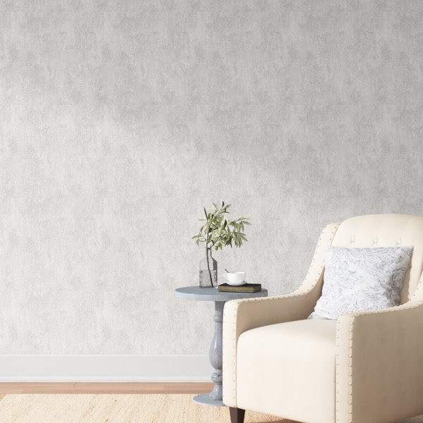 Italian Textures 2-Off White Rough Texture Design Vinyl on Non-Woven Non-Pasted Wallpaper Roll (Covers 57.75 Sq. ft.)