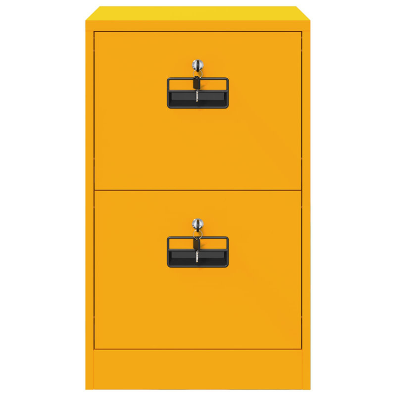Storage Cabinet, Mustard Yellow