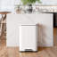 Poubelle EKO Madison blanc mat 50 litres / 13,2 gallons avec doublure intérieure - Finition résistante aux empreintes digitales-123424970