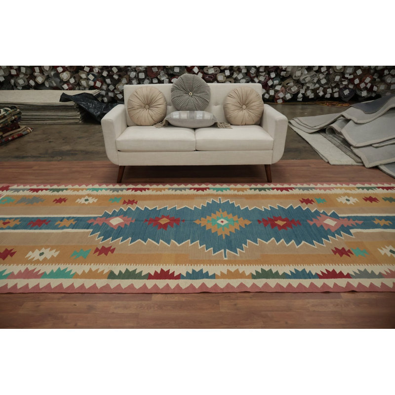Tapis turc géométrique Kilim 5 x 15