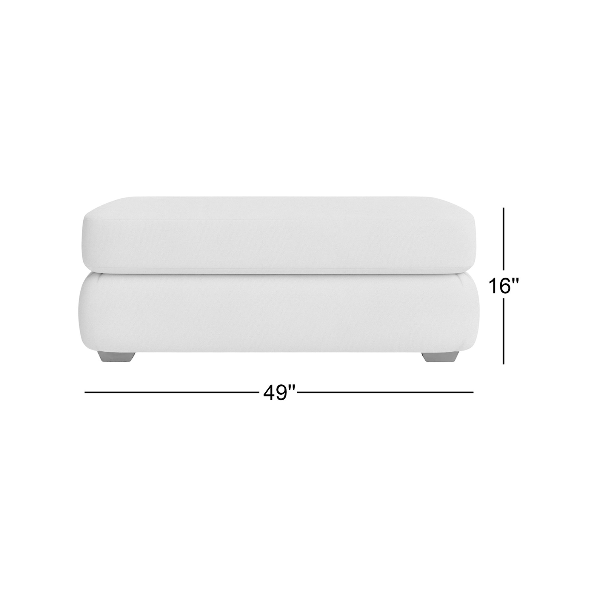 Emilio Upholstered Ottoman, Bayou Spray