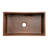 33" Antique Hammered Copper Kitchen Single Basin Sink with Matching Drain and Accessories-90977290