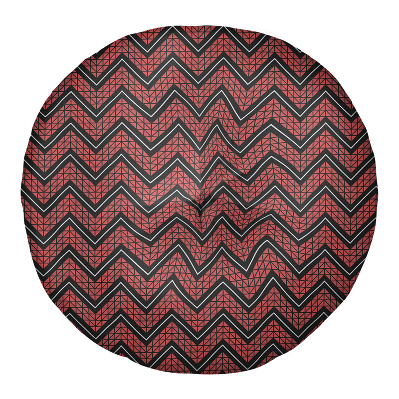 Coussin Rhonda Cheval, 30 po x 30 po, Vert/rouge