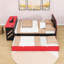 Full Wooden Daybed with USB Port, Desk and Trundle-1622513448