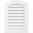 Arch Top Surface Mount: Functional, Standard Frame PVC Gable Vent-43316486