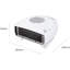 Flat Electric Fan Compact Heater-123524788