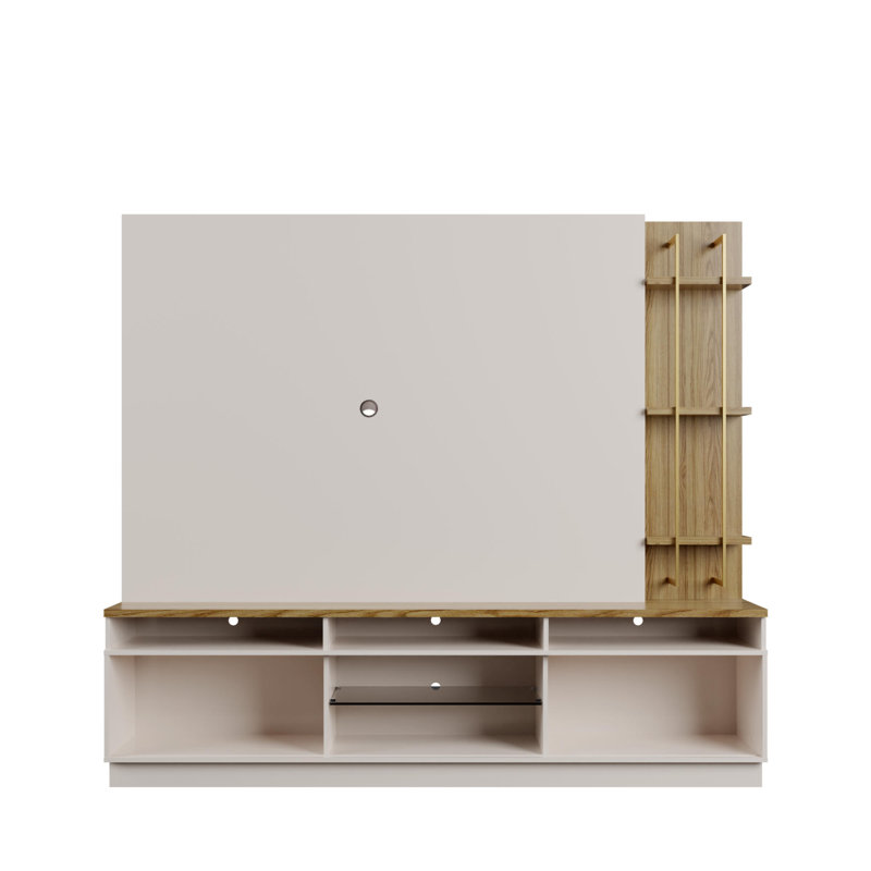 Leodhas Entertainment Center for TVs up to 50", White, 85.27" W