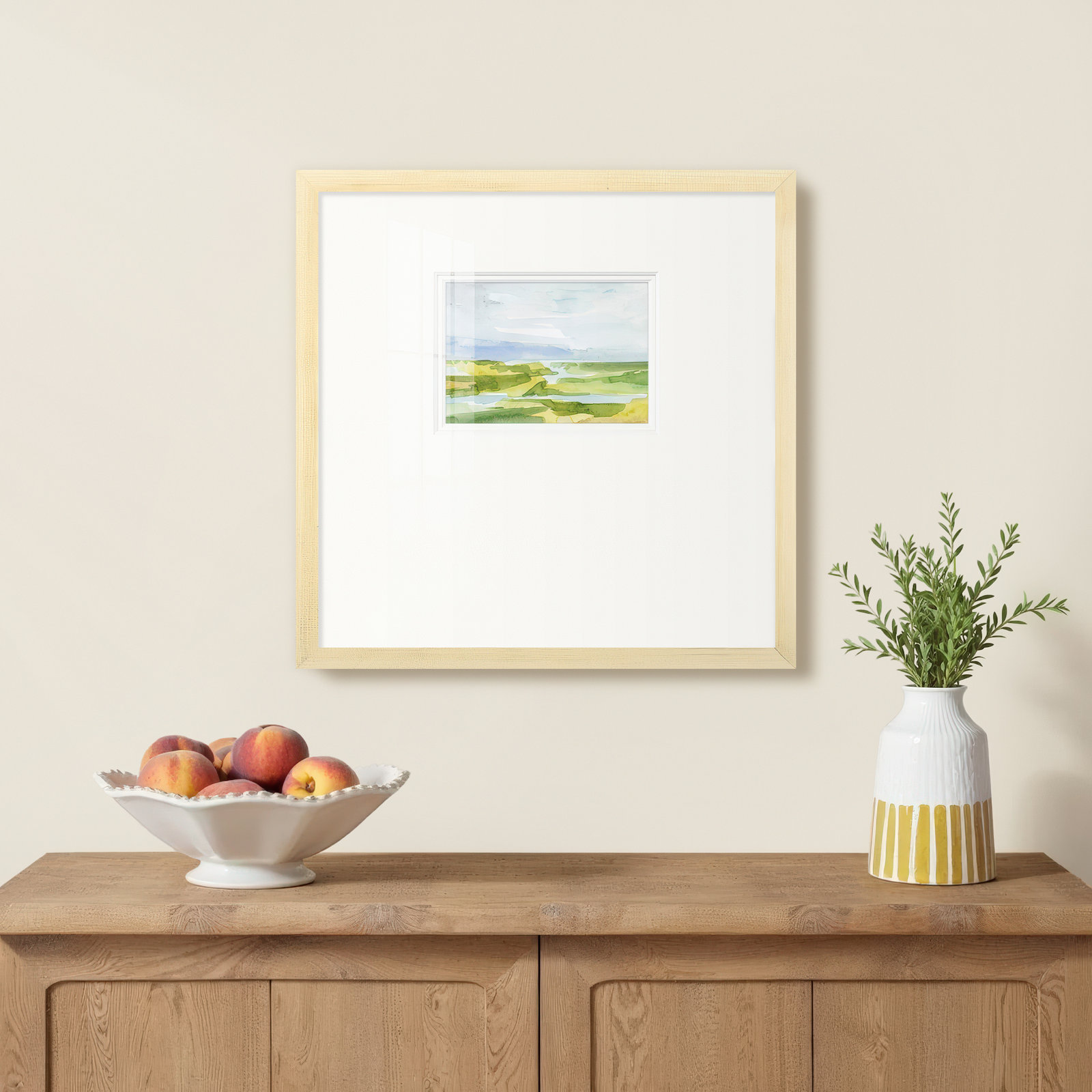 Enos "Watery Lowlands III" Print, 21" H x 21" W x 1.25" D