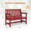 Genivieve HDPE Outdoor Bench-1470581052