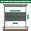 Support de rangement en MDF et métal 65,6 pouces