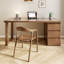 Bureau rectangulaire en bois massif à 3 tiroirs Chestnut-109264368-109264364