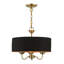 Lustre suspendu en laiton antique 3 lumières-1467851220