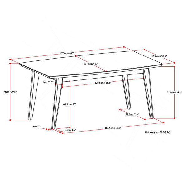 Dimensions du produit