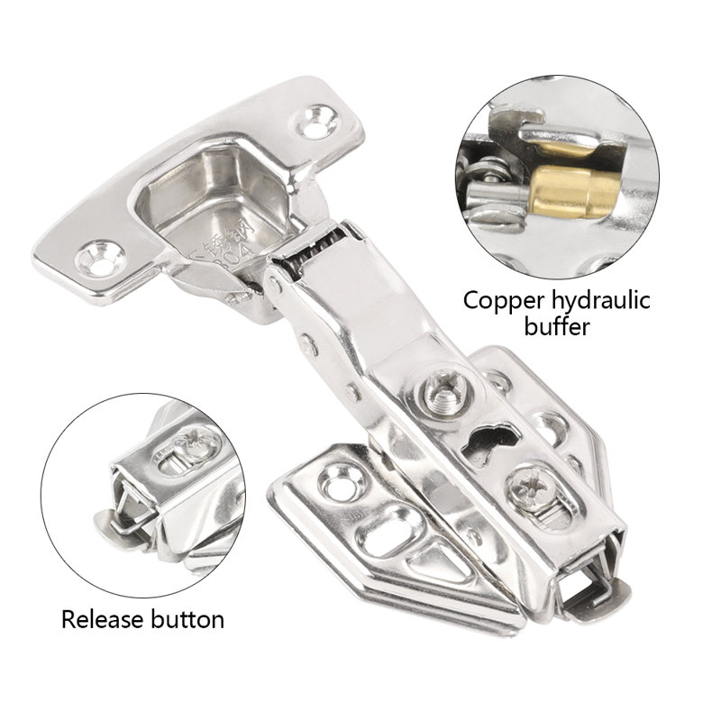 1/2 OVERLAY Face Frame Concealed Cabinet Hinge Soft Close For Cupboard Hydraulic (Set Of 10)