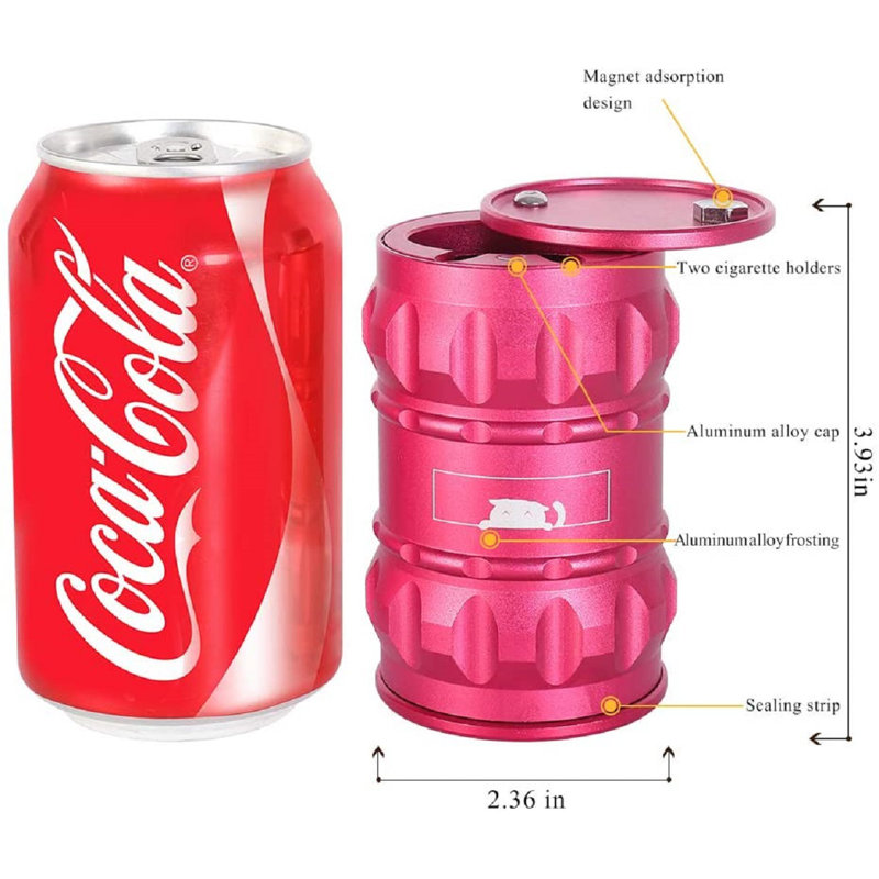 Cendrier pour porte-gobelet de voiture, Rose