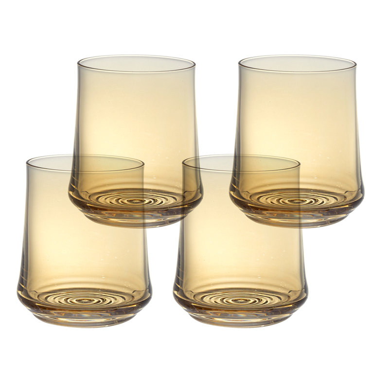 4 Piece 414ml Whiskey Glass Set