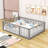 Guerriero Wooden Daybed Frame with Fence-1236834006-1236834005