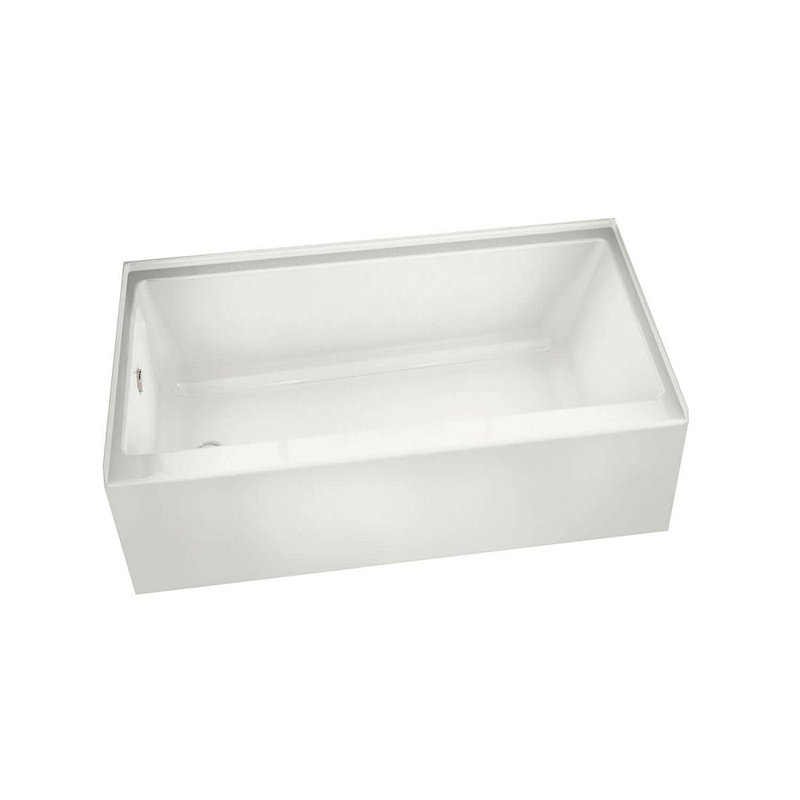 Rubix 59.75'' x 30'' Soaking Acrylic Bathtub, Left