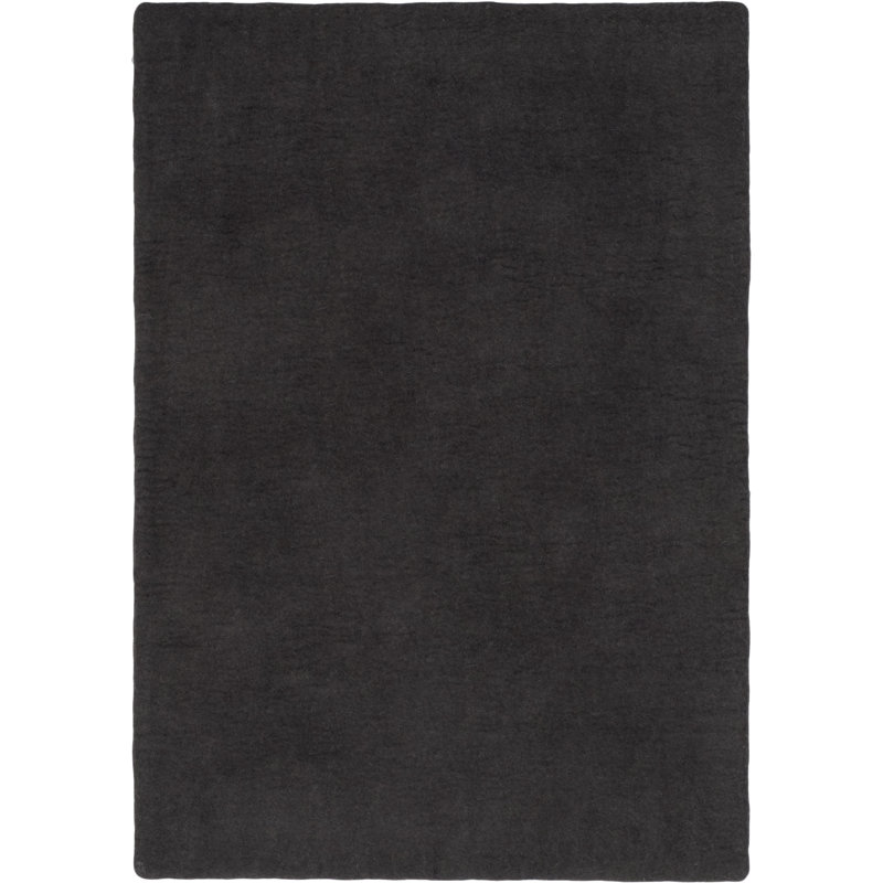 Solid Colour Wool Hand Woven Area Rug, Rectangle 120 x 170cm