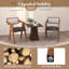 Ensemble de 4 chaises d'appoint modernes avec coussins de siège et dossier en sherpa Leathaire-844504733-844504734