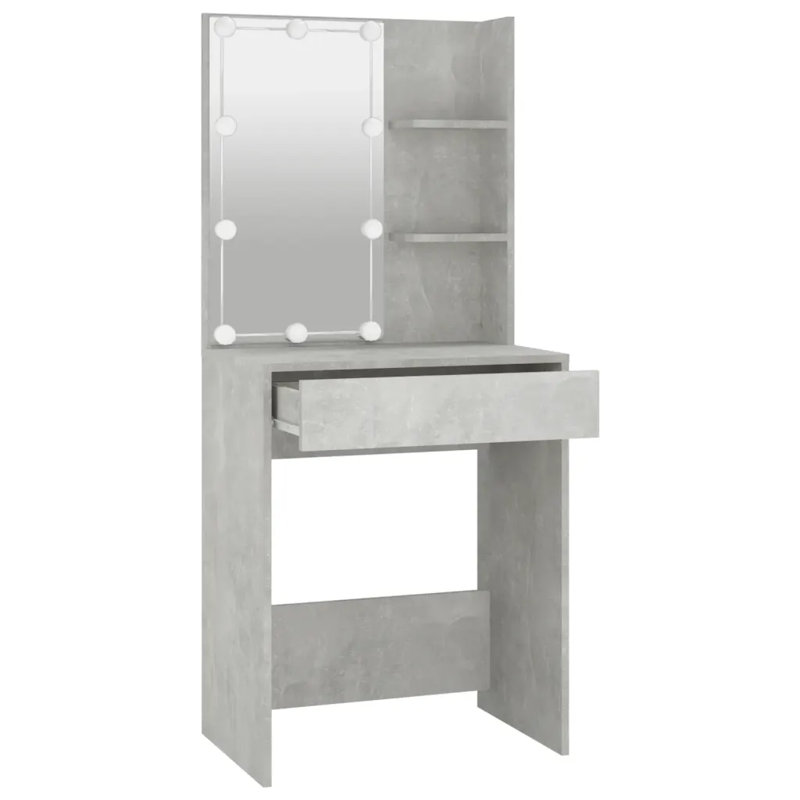 Magon Dressing Table, Concrete Grey