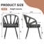 Ensemble de 2 chaises d'extérieur à dossier tissé à la main Binda-1521842050-1521842053