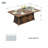 Dominique Aluminum Propane Outdoors Fire Pit Table