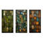 «Green Stones Tiles II», ensemble de 3 reproductions d'art mural-7772832